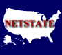 net state with a icon of the US. 